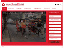 Tablet Screenshot of indianblooddonors.com